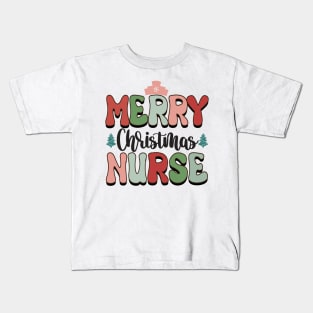 Merry christmas Nurse Kids T-Shirt